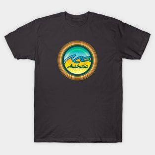 Vintage Wave on Beautiful Gradient T-Shirt